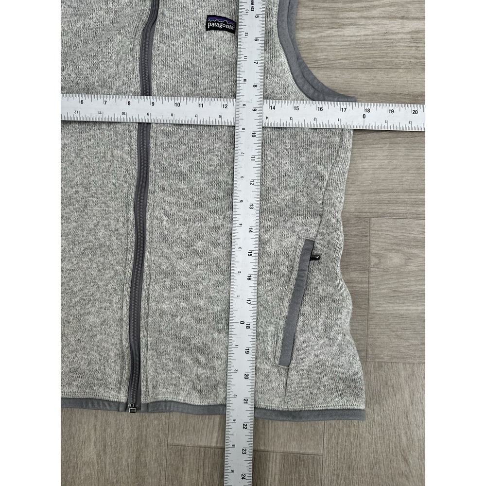 Patagonia Better Sweater Vest Women's Medium Gray Fleece Full Zip - Picture 2 of 4